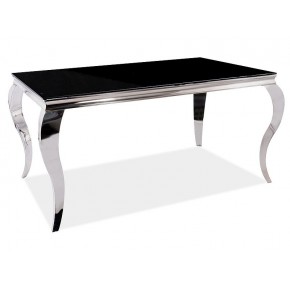 Стол обеденный SIGNAL PRINCE черный/хром 150/90